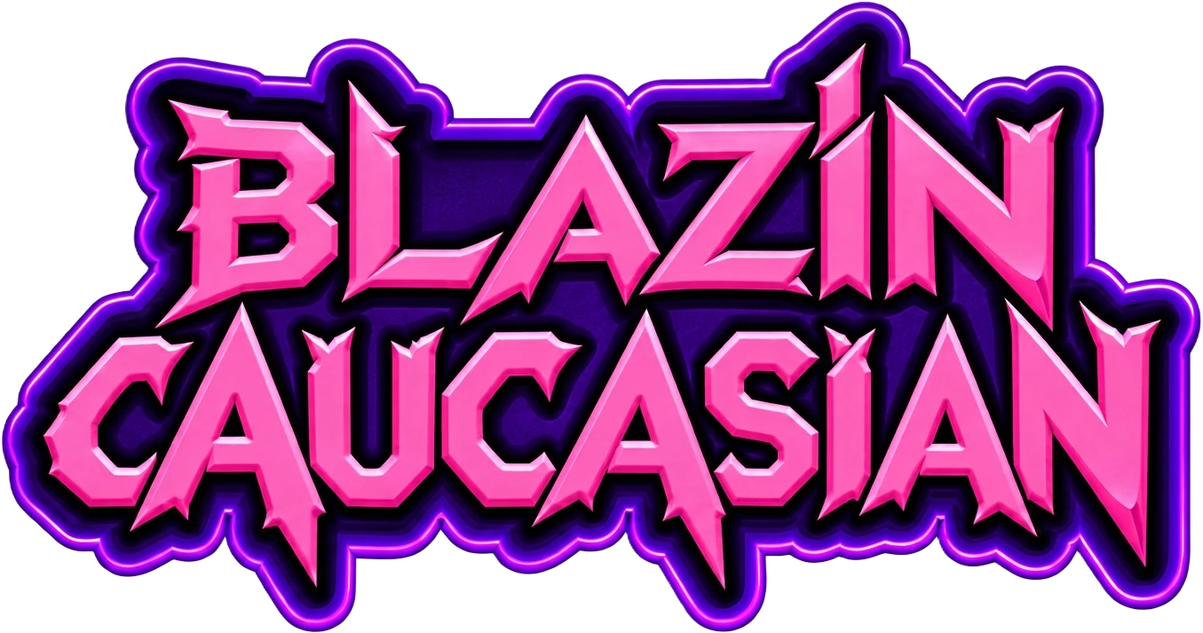 Blazin Caucasian Purr Verse Wordmark