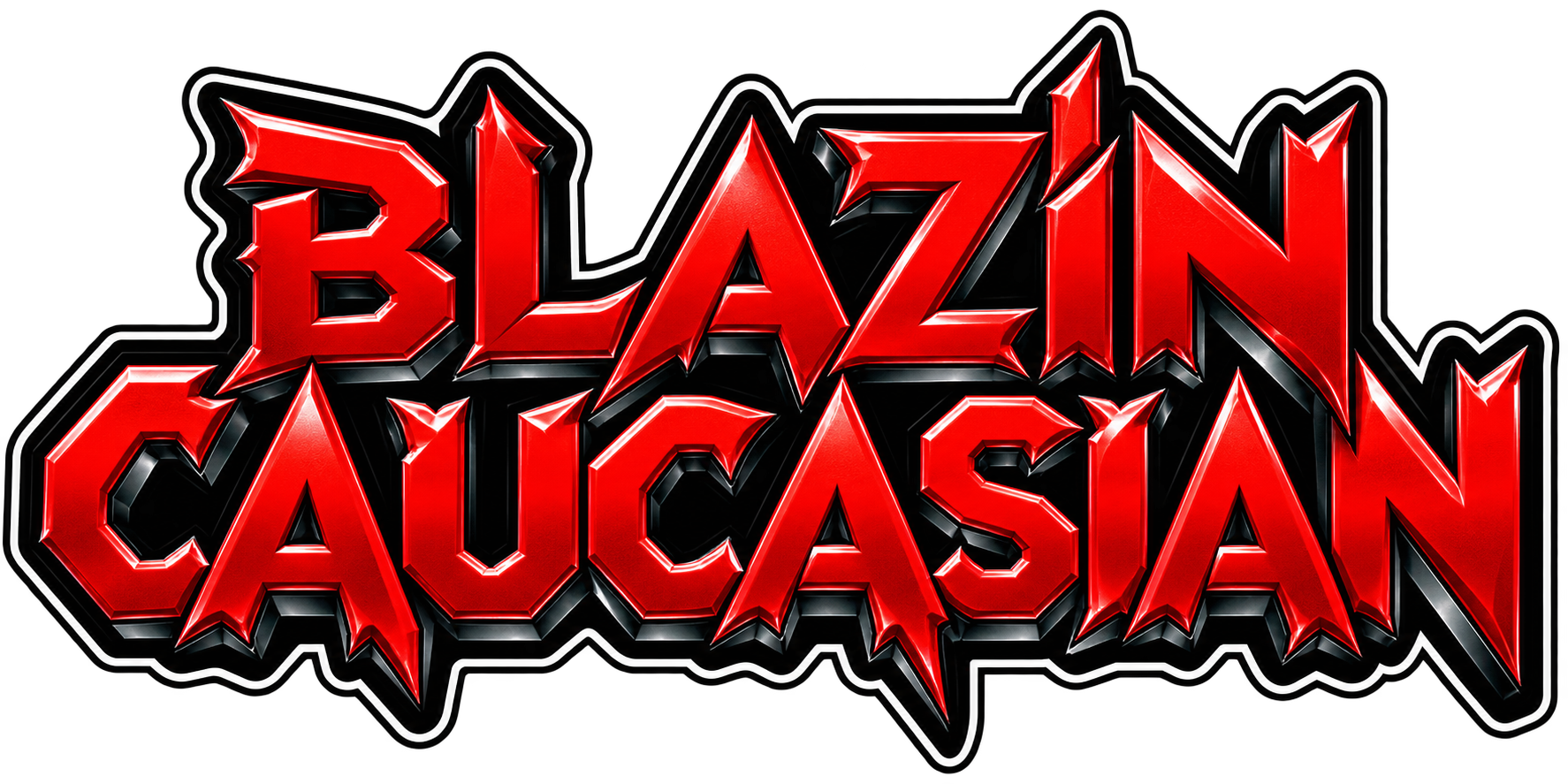 Blazin Caucasian Ink Wordmark