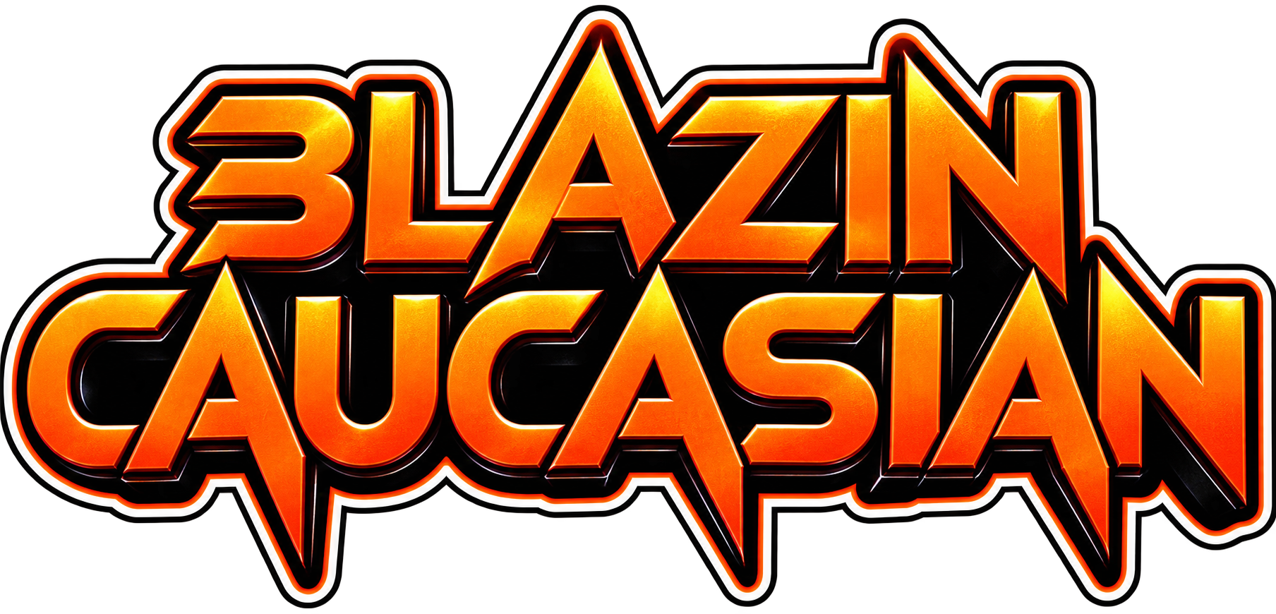 Blazin Caucasian Primary Wordmark